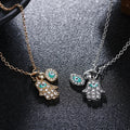 Fashion Silver Gold Plated Hasma Fatima Hand Turkish Blue Evil Eye Necklace Jewelry for Women