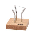 Morden Design Foldable Metal Wood Bottom Crystal Display Rack 6.5x6.5 New Mineral Stand for Gemstone Ball Holder