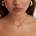 New Stainless Steel Jewelry 18K Gold Plated Waterproof and Non Tarnish Cubic Zircon Pendant Butterfly Necklace