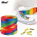 IRun Custom Colorful s Pride Rainbow Gradient Flat Sport s for Canvas Casual Shoes Woven Printed