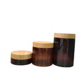 Leak-Proof PET Plastic Jars 4oz 120ml 8oz 250ml  Amber Wide Mouth Containers for Cosmetics and Food Storage