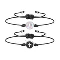 Wholesale New Trend Summer Fashion Men Jewelry Minimalist Steel Beads Cross Bracelets for Men Gifts Bangles
