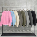 Autumn and Winter Wash and Pile Half High Neck Men's Sweatshirt Street Loose Round Neck Sweatshirt Woman