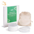 3.15" Round Reusable Bamboo Makeup Remover Pads Organic Laundry Bag Soft Girls Bamboo Fiber Facial Towel