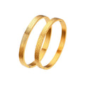 2023 Stylish Gold Bracelets Irregular Texture Hammered Bangle Bracelet
