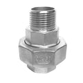 Industrial Grade Connector Stainless Steel 304 316 Bsp NPT G BSPT Threaded Pipe Fittings Union Plumbing Accessories