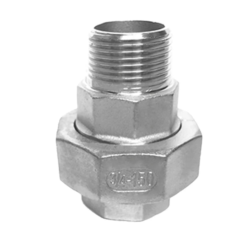 Industrial Grade Connector Stainless Steel 304 316 Bsp NPT G BSPT Threaded Pipe Fittings Union Plumbing Accessories