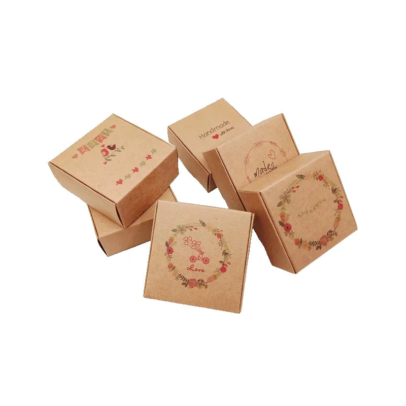 KY-202205357 Disposable Kraft Paper Food Box Corrugated Cardboard Brown Paper Food Packaging Boxes