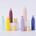 Market Most Popular Glass Attar Roller Bottle Tube Shape Smooth Roll on Ball for Skincare Serum Eye Essence Perfume Pack5ml 10ml