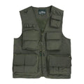 Custom Jungle Journalist Hunting Camera Man Vest Men's Multi Pockets Breathable Print Winter Casual Waistcoat Oversized