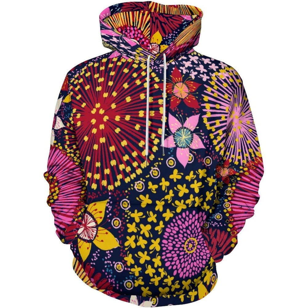 Fitspi Wholesale Australian Floral Mens 3d Digital Printed Hoodies Long Sleeve Sweatshirt Casual Streetwear Hip-hop Pullover