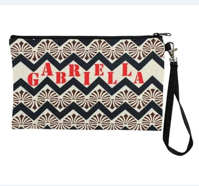 Qualisub Personalized Linen Makeup Bag Sublimation Makeup Bag Blanks Linen Cosmetic Bag Blanks for Sublimation