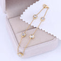 Starsgem 2022 Hot Sale Charm Bracelet Round Stone Tennis Ankle Bracelet Style 18K Yellow Gold Moissanite Bracelet.
