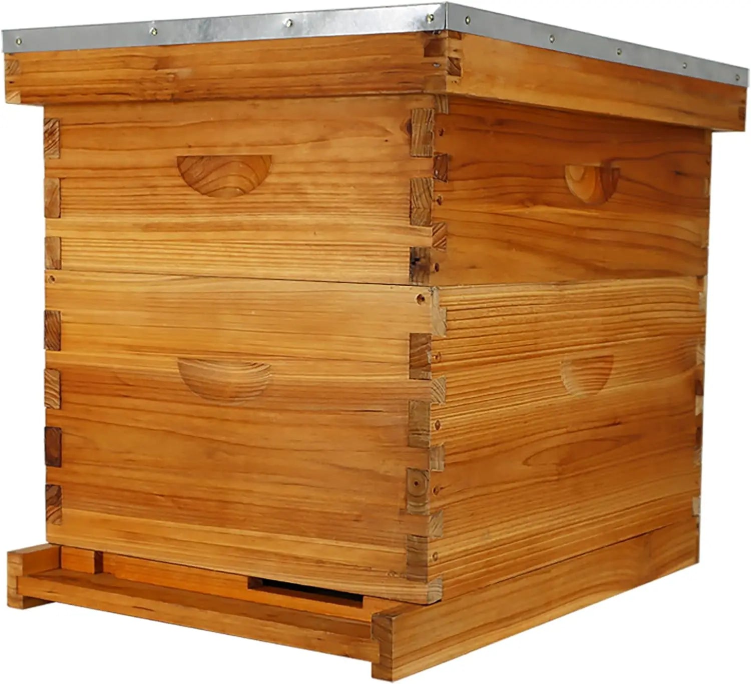 New Complete 10-Frame Beehive Kit Beeswax Coated Frames Foundation Sheets for All Levels Beekeeping Animal Husbandry Equipment