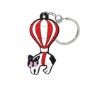 Wholesale Eco-Friendly Cartoon Embossed Custom Soft PVC 2D Animal Keychain for Promotional Use