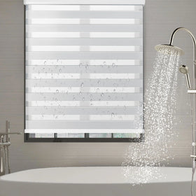 ZSTARR Smart Motorized Roller Shades Blinds for Window Electric Blinds Roller Zebra Shades & Blinds Compatible with Alexa