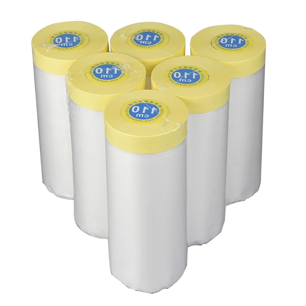 Pre-Taped Furniture Dust Protection Washi Paper Tape Masking Film Car for Automotive Painting Covering
