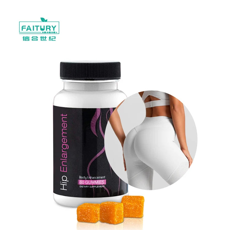 Faitury OEM Private Label Booty Gummies Candy Big Buttock Booster Bigger Hip and Butt Enlargement Enhancing Bbl Gummies for Butt