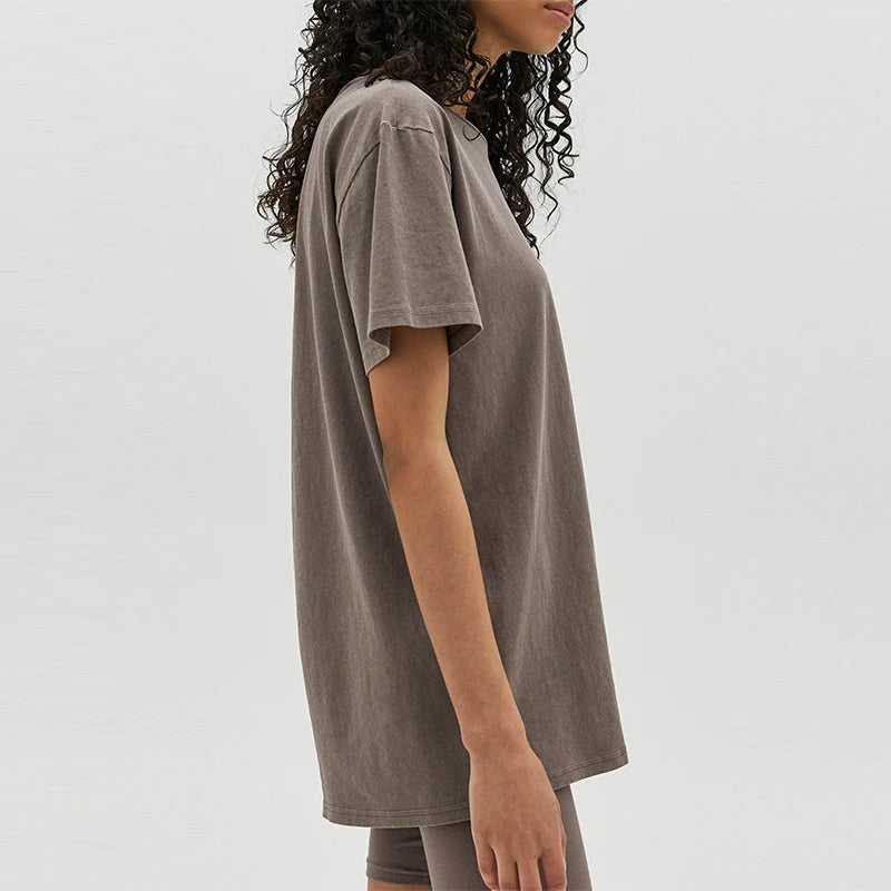 High Quality Women T-shirts Soft Touching Women Shorts Sleeve Solid Color Short Shirts Quick Dry Workout Fitness Wear