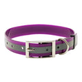 Wholesale Luxury Eco-Friendly Outdoor Dog Safety Collar Adjustable Waterproof Reflective TPU Nylon Crystal Striped Hunting