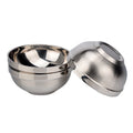 Wholesale Chocolate Nut Snack Bowl Stainless Steel Double Layer Bowl Salad for Kids
