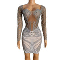 2023 Vestidos De Fiesta Plus Size Short Prom Dress Sexy Bodycon Birthday Cocktail Dress Women Crystal Club Party Mini Dress