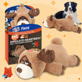 Christmas Eve Elk Bear Toy Dog Heartbeat Toy Stuffed for S. Comt Sleep Aid Cuddle