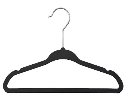 Wholesale Children's Flocked Hangers Bedroom Storage Velvet Hangers