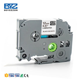 Tze Tape Cassette 12mm Label Compatible Label Brother TZc231 TZc 231 TZe231 TZe 231 Black on White Tape
