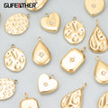 MD87 4pcs/lot 316L Stainless Steel Nickel Free Charms DIY Pendants Necklace Making Findings Bag for Necklace Earring Making