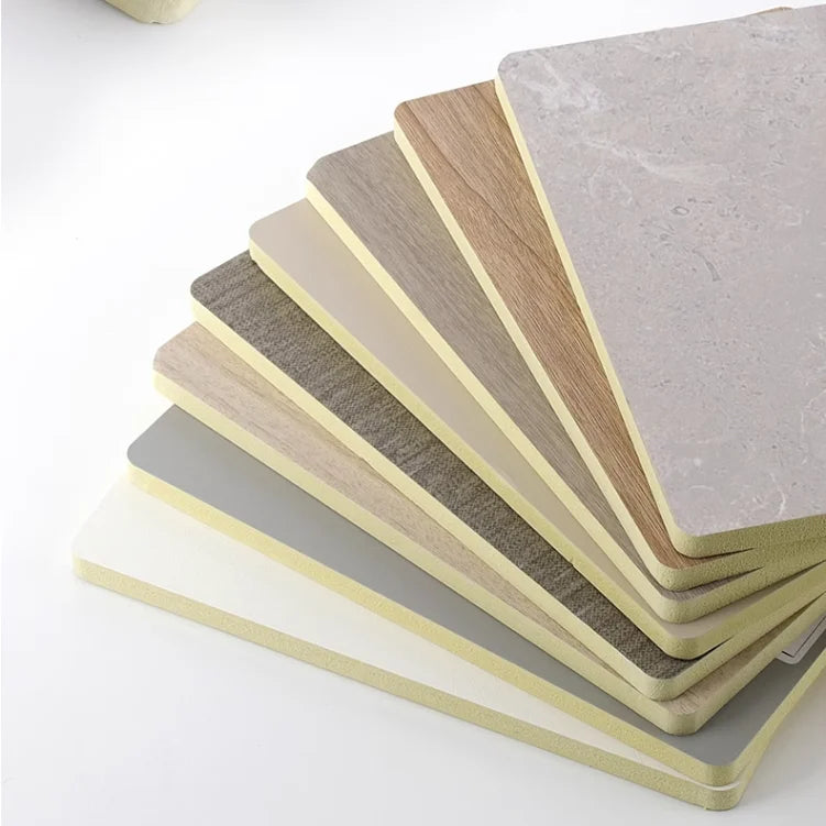 Bamboo Charcoal Wooden WPC Board Sheet Panel 8mm Waterproof Flame Retardant Modern Design for Hotel and House