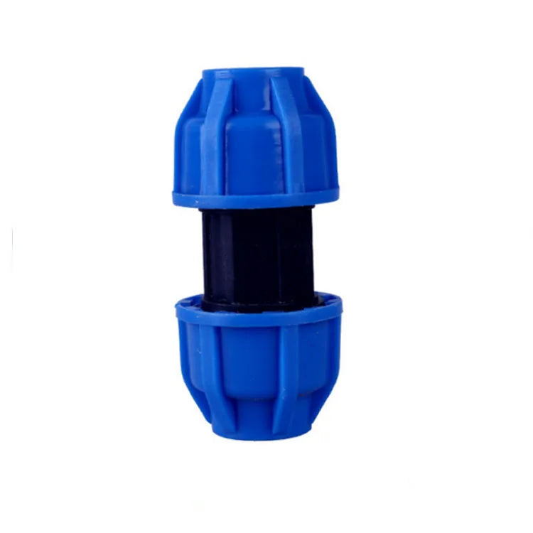 Wholesale Dark Blue HDPE Compression Fitting Poly Pipe Fittings Adaptor Quick Connection PE Fitting for Irrigation