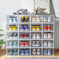 Shoe Box Container Display Shoes Plastic Clear Shoe Boxes Stackable clear Storage Container Box Stackable Storage Rack