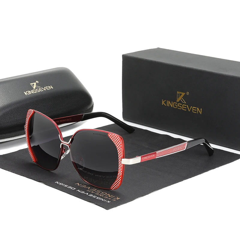 KINGSEVEN 2025 Upgrade New Design Women's Polarized Gradient Lens Sunglasses Ladies Butterfly Sun Glasses for Women Female N7011