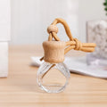 10Ml Empty Car Reed Glass Aroma Hanging Diffuser Bottle Hanging Car Diffuser Bottle with Wooden Cap