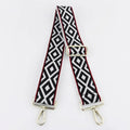 Meetee B-S1134 5cm Simple Jacquard Totem Rhombus Color Webbing Messenger Bag Shoulder Strap