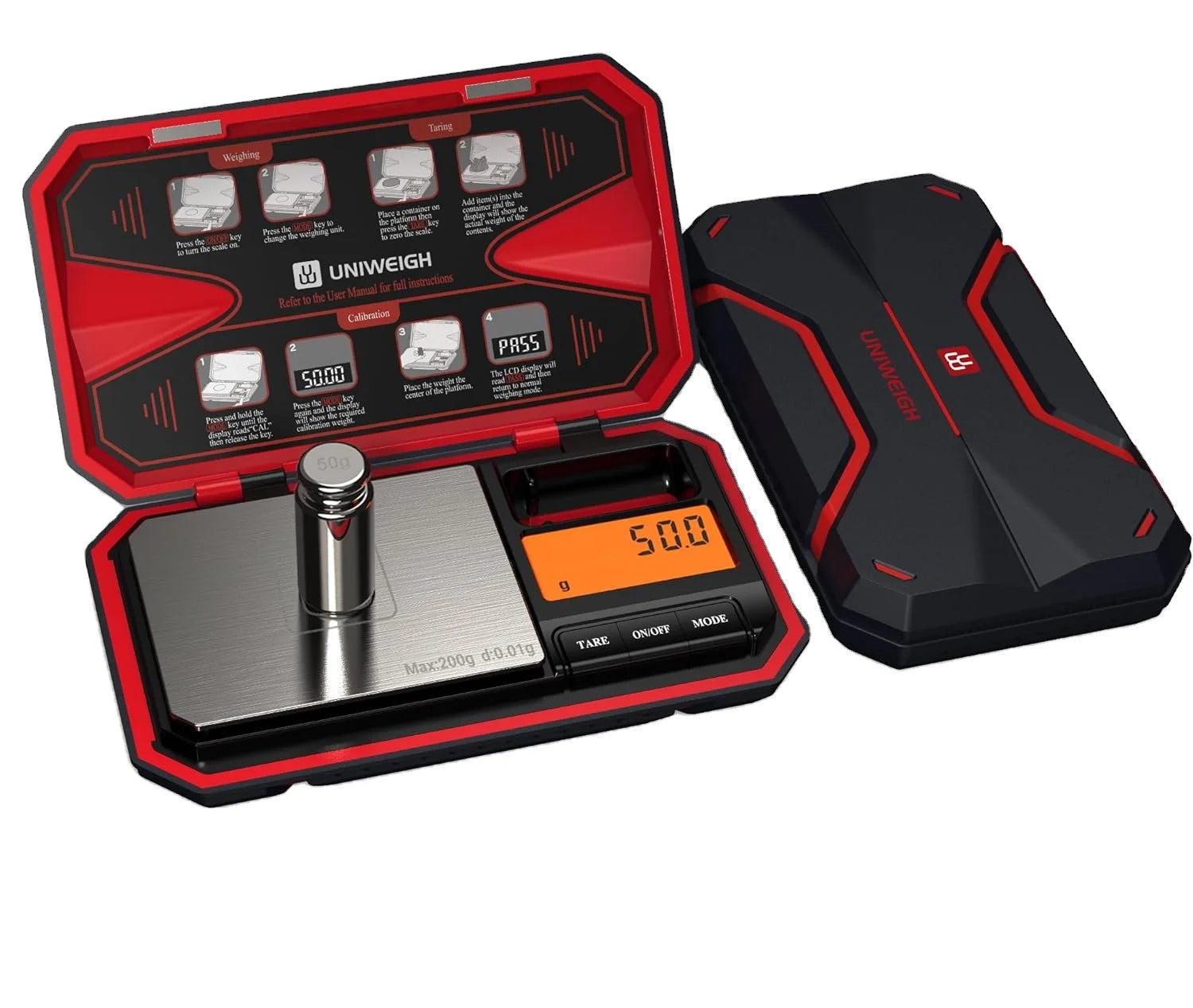 200g 0.01g High Accuracy Professional Mini Scales 0.001 X 50g Digital Pocket Scale Balance Jewelry Weighing Scale