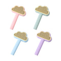Cloud Pet Hair Removal Brush Self-Cleaning Pet Grooming Comb for Dogs Cats Shedding Hair Clean Cat Hair Removal Brushes