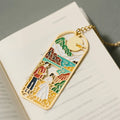 Wholesale Custom 2D 3D Logo Bookmarks Antique Gold Silver Zinc Alloy Metal Book Mark with Letter Enamel Design for Books