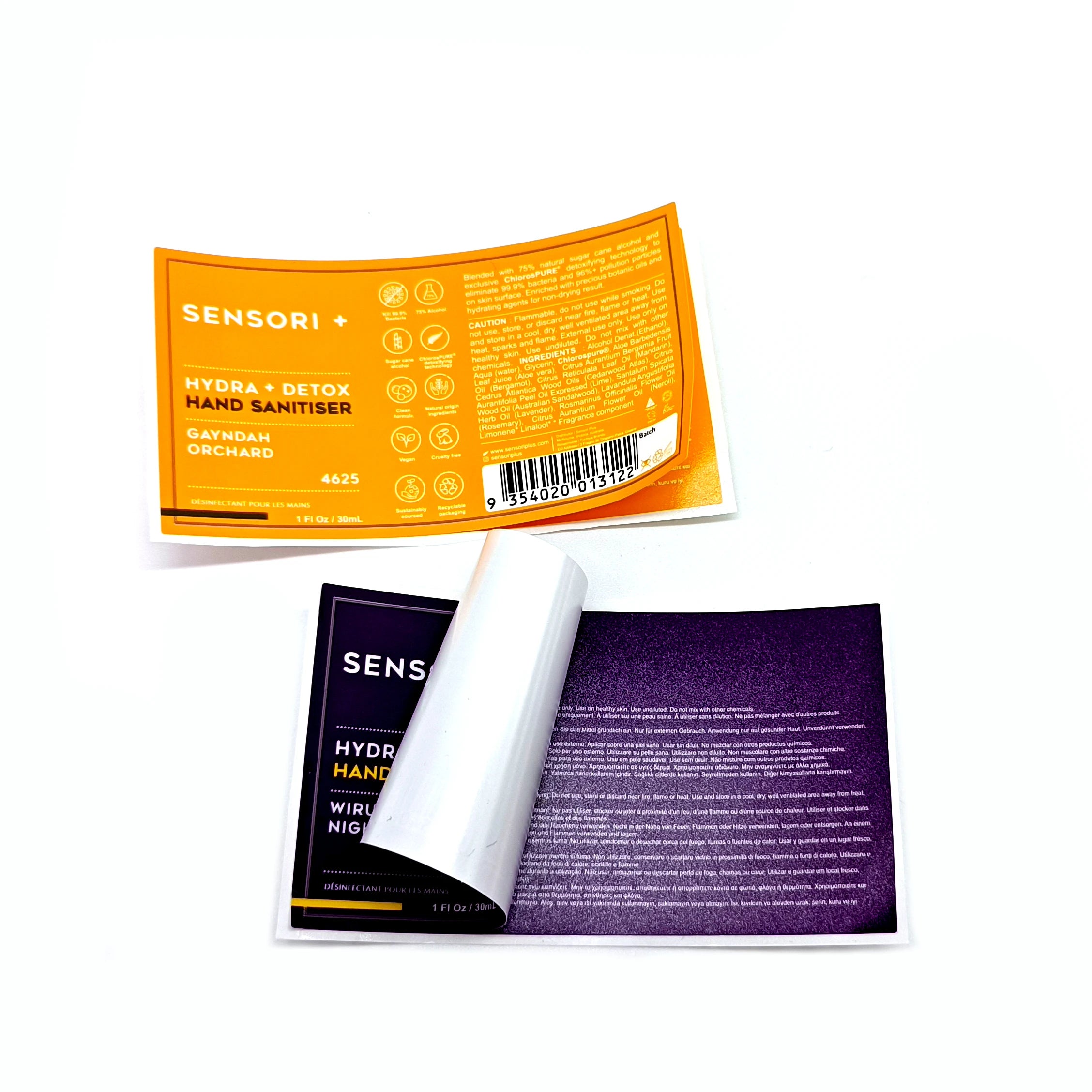 Custom Multi Layer Stickers Layer Labels Folding Stickers Peel and Reveal Labels for Cosmetic Stickers