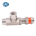 316L Stainless Steel High Pressure Relief Valve Female Thread Connection Safety Structure Gas Angle Pressure Reducing Features