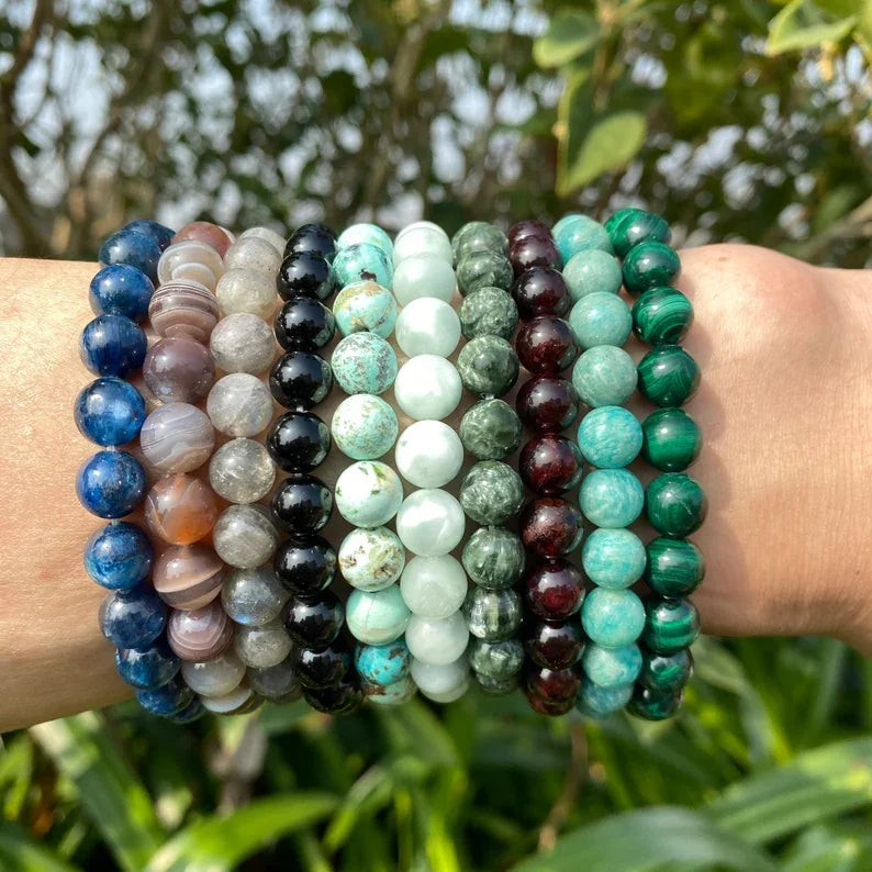Top-Level 8mm Precious Healing Crystals Stones Bead Bracelet Grade Gemstone Wholesale for Gift Dropshipping Energy Jewelry