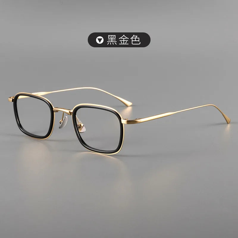 Super Fashion Retro Style Pure Titanium Acetate Optical Glasses Unisex Spectacle Frames with Retro Style Design Men Women