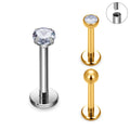 Wholesale G23 Titanium Labret Nose Studs 16G Internal Thread Ear Tragus Helix Cartilage Daith Women Body Piercing Jewelry