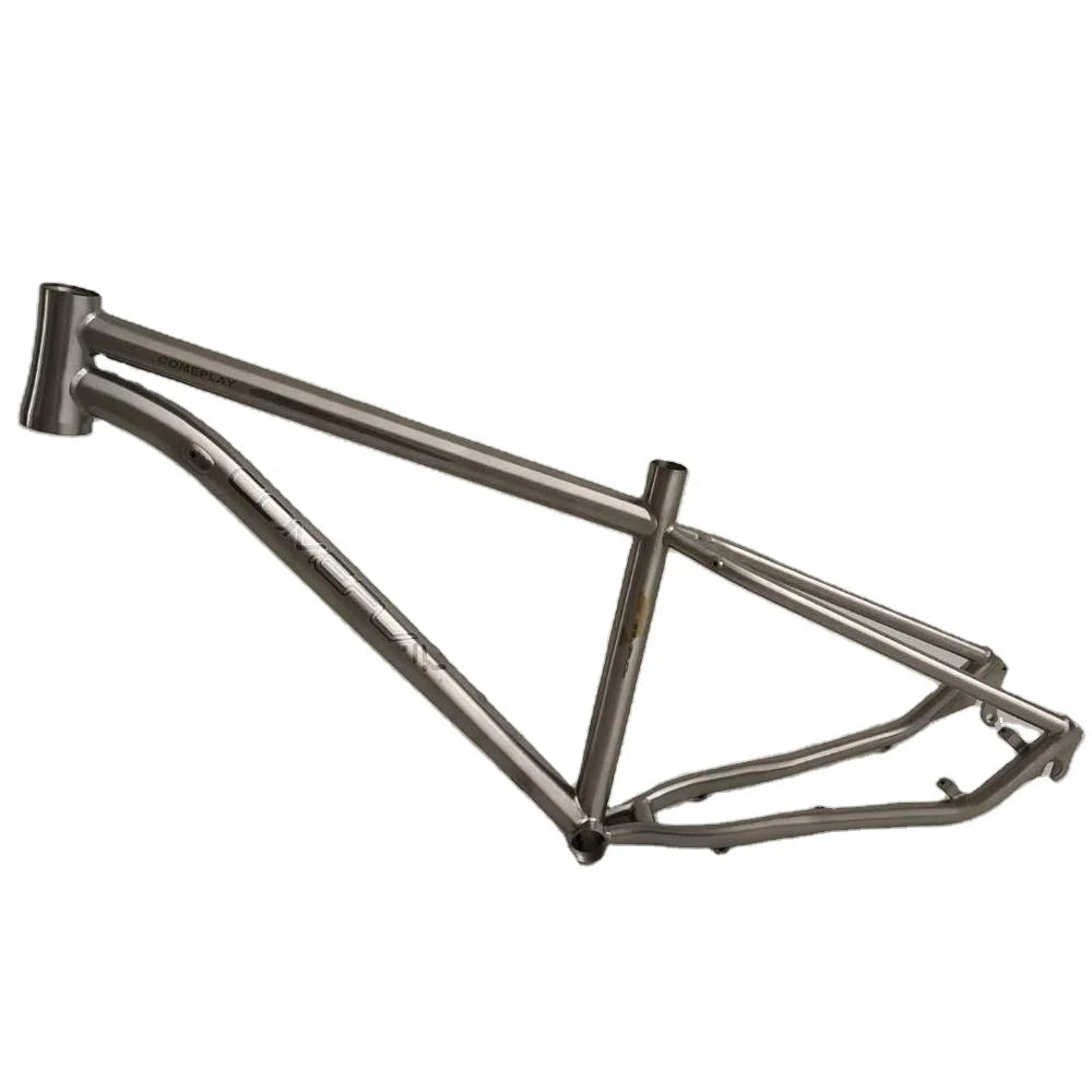 Customized Titanium Alloy 29 Inch MTB Bike Frame with Bb68 Thread for Road and Cruisers Bicycles