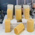 Cylinder 3D Bee Honeycomb Beehive Silicone Candle Molds for Beeswax Candle Making Supplies