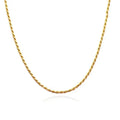 FUAMAY Silver 925 18k Rope Gold Chain Twist Necklace Basic Rope Chain Necklace