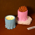 Diy Resin Casting Molds Tree Stump Candle Cups Silicone Molds Gypsum Succulent Flower Pots Resin Molds
