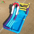 Inflatable Water Slide Bounce House Combo with Slide Climbing Wall Obstacles Trampoline Ball Pit Water Splash Pool