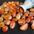 Wholesale Natural Red Carnelian Tumbled Stones for Healing Stones Home Decoration